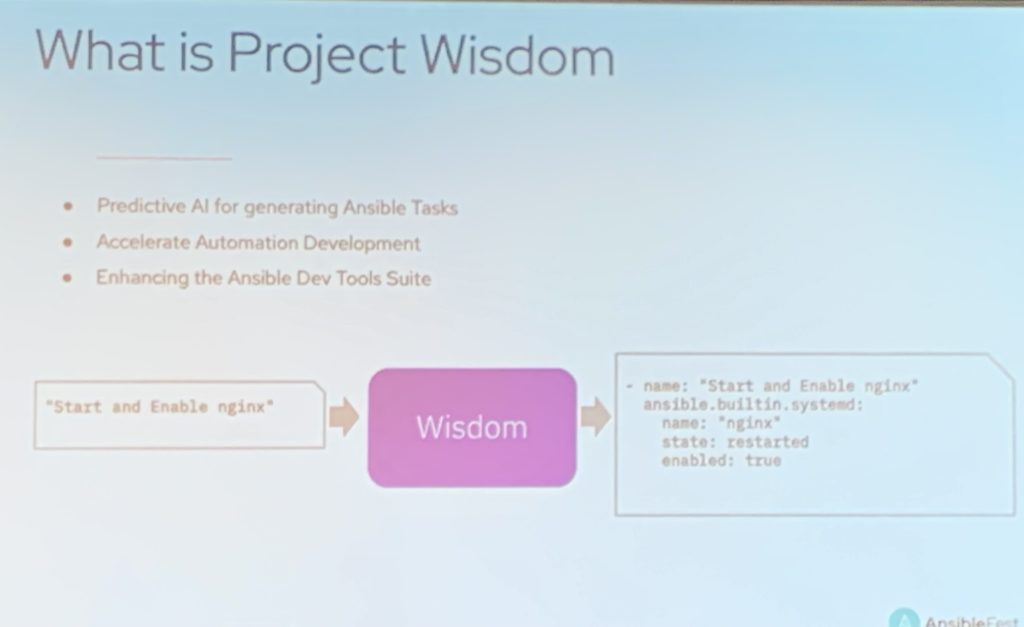 Slide: "What is Project Wisdom?"