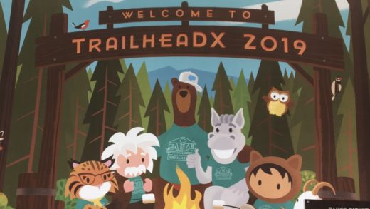welcome to TrailheaDX campfire mural
