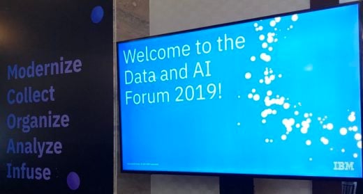 Welcome screen: welcome to Data and AI Forum 2019