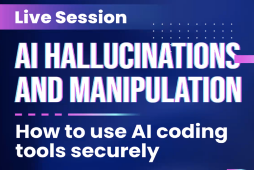 Screenshot of title slide: AI Hallucinations and Manipulation: How to use AI coding tools securely