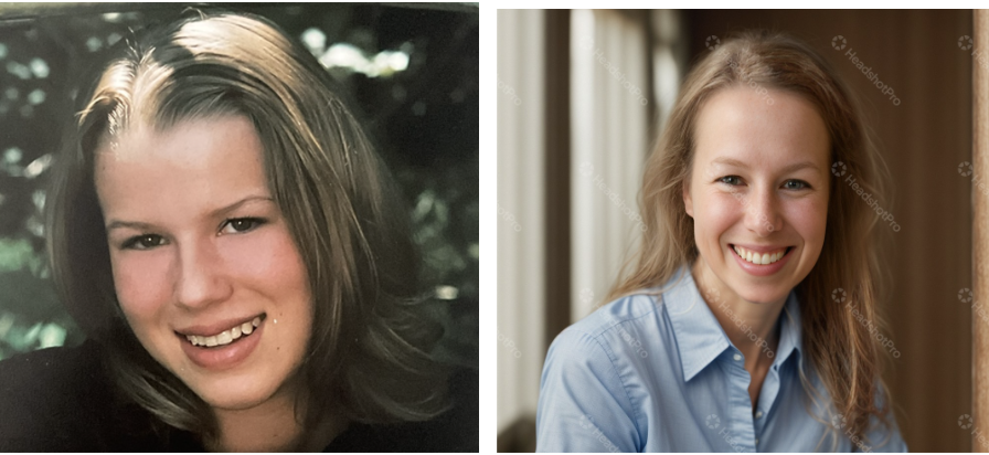 AI Headshots vs. My Senior Pictures