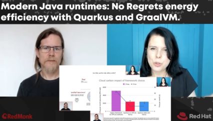 Modern Java runtimes: No Regrets energy efficiency with Quarkus and GraalVM – A Redmonk Converstion