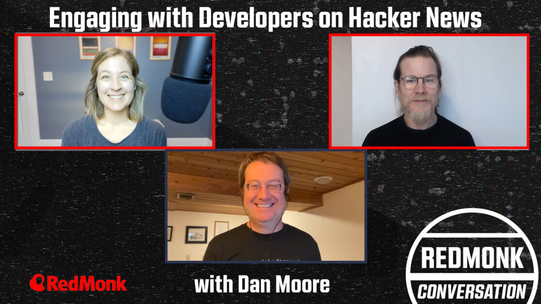 Join RedMonk analysts James Governor and Kate Holterhoff as they chat with Dan Moore about Hacker News, the social news website for developers. This c
